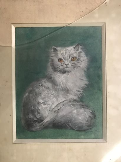 Ecole française du XXème siècle. Portrait...