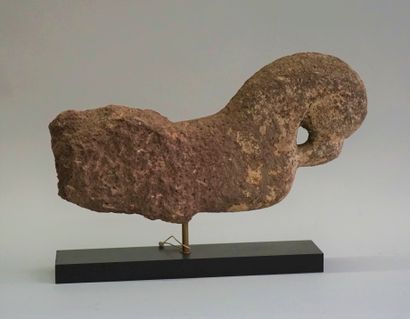 Stylized bird in sandstone. Rajasthan, India....