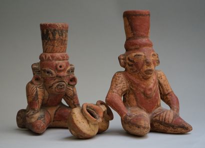 Set of two anthropomorphic receptacles with...