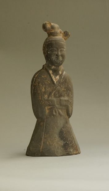 Grey terracotta shaman. 

Han, 206 BC - 220...