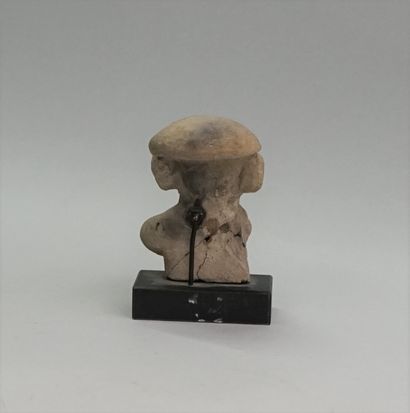 Bust of an emaciated old man with a deformed...