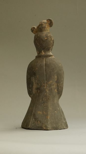 Grey terracotta shaman. 

Han, 206 BC - 220...