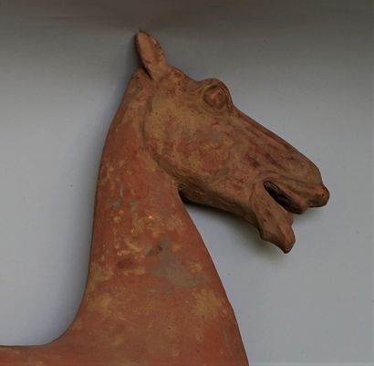 Naked removable rider and his horse in grey...