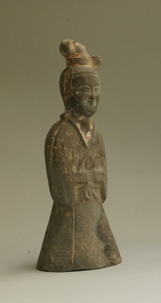 Grey terracotta shaman. 

Han, 206 BC - 220...