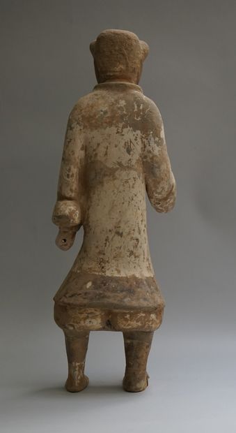 Polychrome terracotta lancer. 

Han, 206...