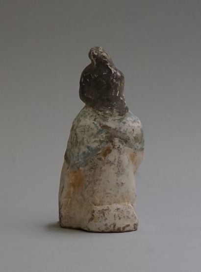 Small seated polychrome terracotta 