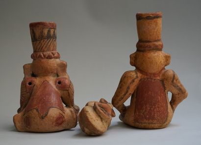 Set of two anthropomorphic receptacles with...