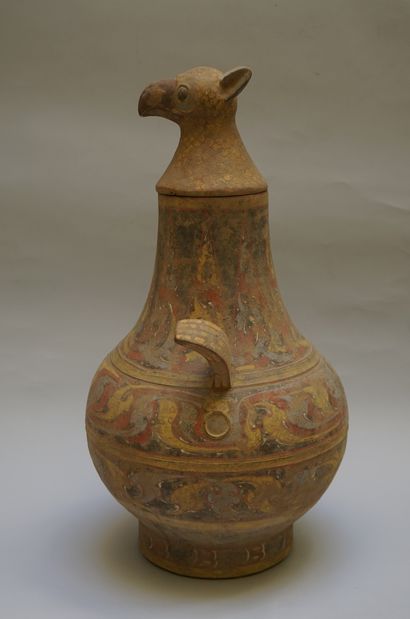 Ping vase with swollen body and cylindrical...