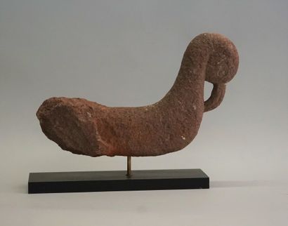 Stylized bird in sandstone. Rajasthan, India....