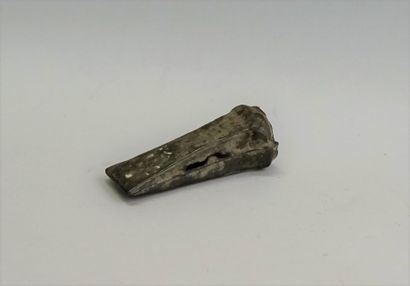 Bronze socketed axe with green patina.

France,...