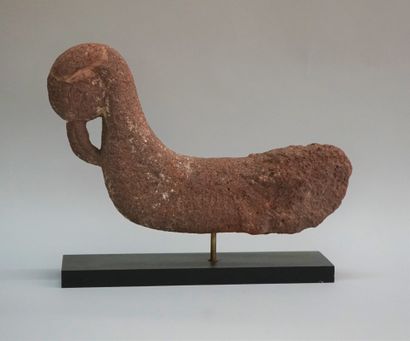 Stylized bird in sandstone. Rajasthan, India....