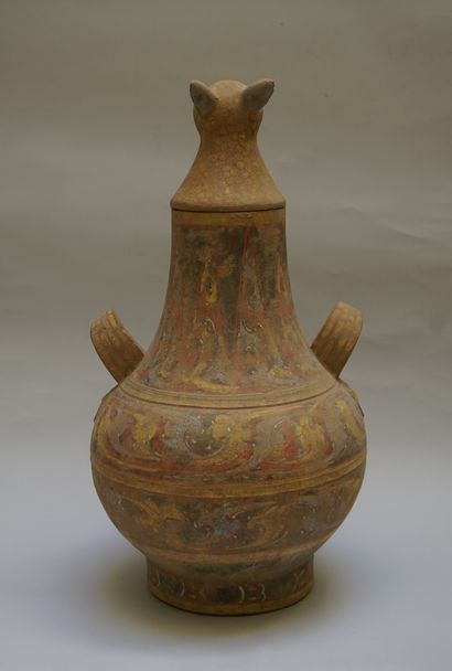 Ping vase with swollen body and cylindrical...