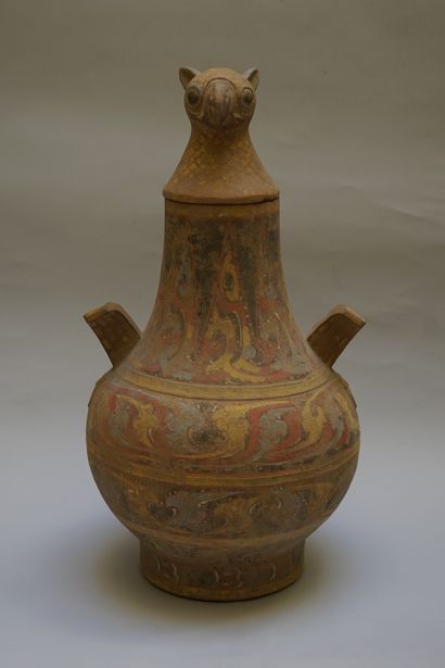 Ping vase with swollen body and cylindrical...