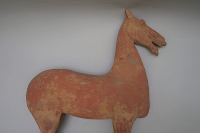Naked removable rider and his horse in grey...