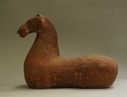Grey terracotta horse body (without leg)...