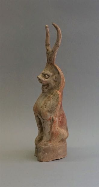 Polychrome terracotta chimera. 

Tang, 618-907...