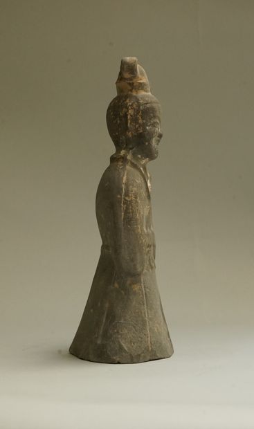Grey terracotta shaman. 

Han, 206 BC - 220...