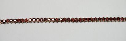 BRACELET line in silver gilt 925/°° (vermeil)...