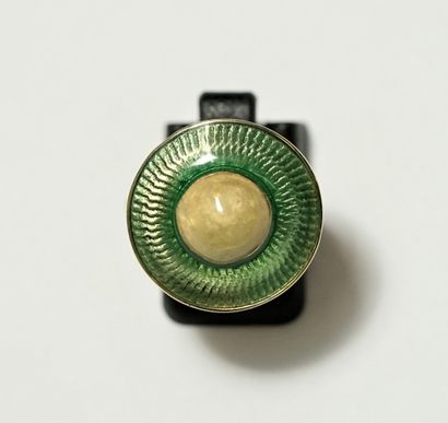 BAGUE en argent doré (vermeil) 925/°° en...