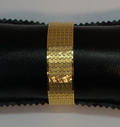 BRACELET ruban en or jaune 18k (750/°°) à...