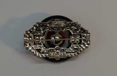 PHILIPPE FERRANDIS - Art Deco style brooch...