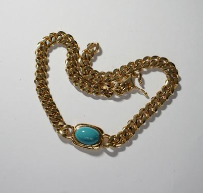 D'ORLAN - Gold-plated metal and turquoise...