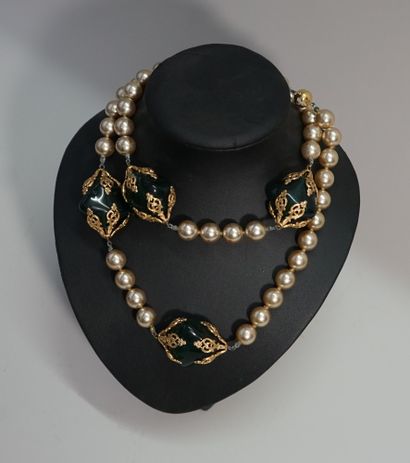 POGGI - SHOE made of imitation pearls and...