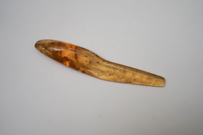 LARGE DROP of light honey amber containing...