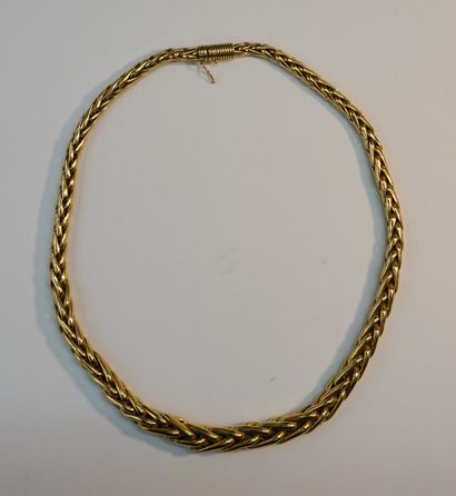 NECKLACE in 18K (750/°°) yellow gold with...