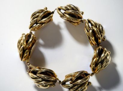 POGGI - BRACELET articulated in gilded metal...