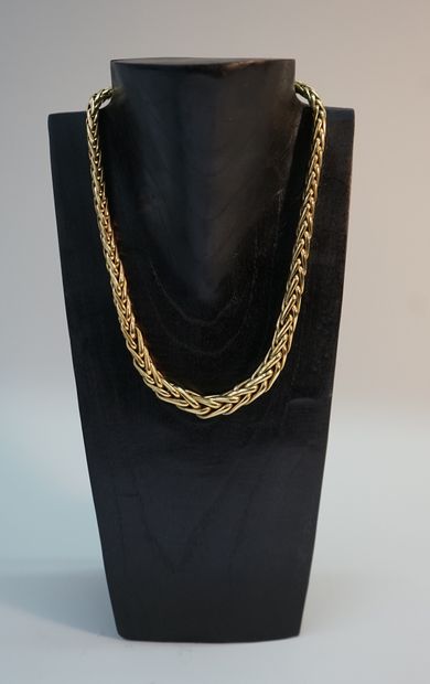 NECKLACE in 18K (750/°°) yellow gold with...