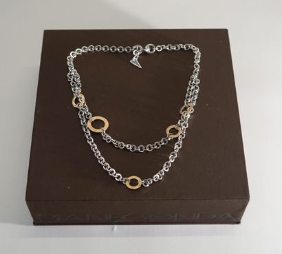 PIANEGONDA - COLLIER en argent 925/°° double...
