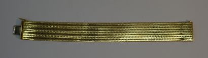 18k (750/°°) yellow gold ribbon BRACELET...