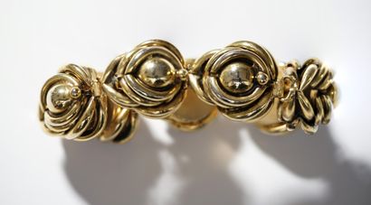 POGGI - BRACELET articulated in gilded metal...