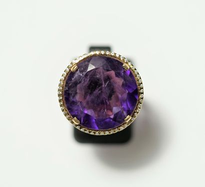 
BAGUE en argent doré 925/°° (vermeil), la...