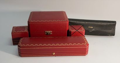 
SET of 3 Cartier cases: watch, bracelet,...