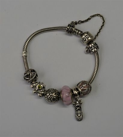PANDORA - BRACELET en argent 925/°° avec...