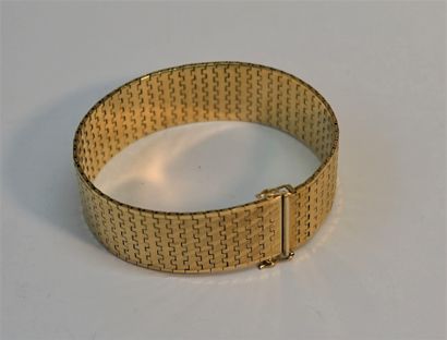 BRACELET ruban en or jaune 18k (750/°°) à...