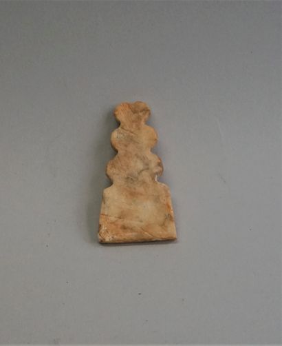 Idol with three faces in stone (marble)....