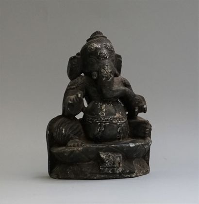 Ganesh in stained stone. India, modern craftsmanship....