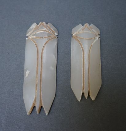Two nephrite jade 