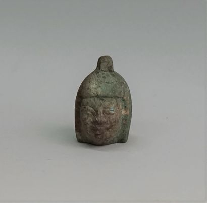 Pharaonic style stone head. 5.5x4.2cm