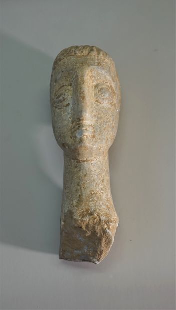 Celtic style white stone (marble) head

...
