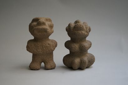 Set of two anthropomorphic characters with...