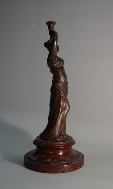 Female statuette in the antique style. H:...