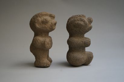 Set of two anthropomorphic characters with...