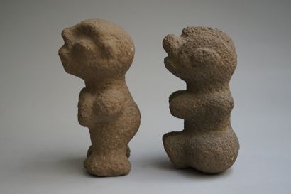 Set of two anthropomorphic characters with...
