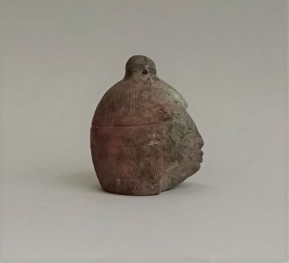 Pharaonic style stone head. 5.5x4.2cm