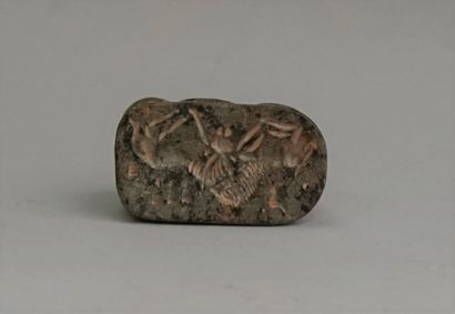 Stone buffalo with seal, Anatolian style....