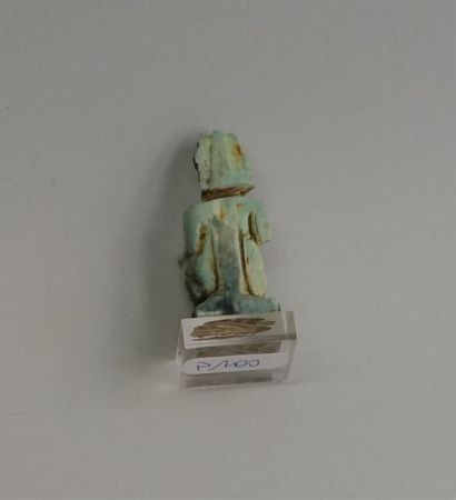 Osiris? earthenware amulet 4x1.8cm